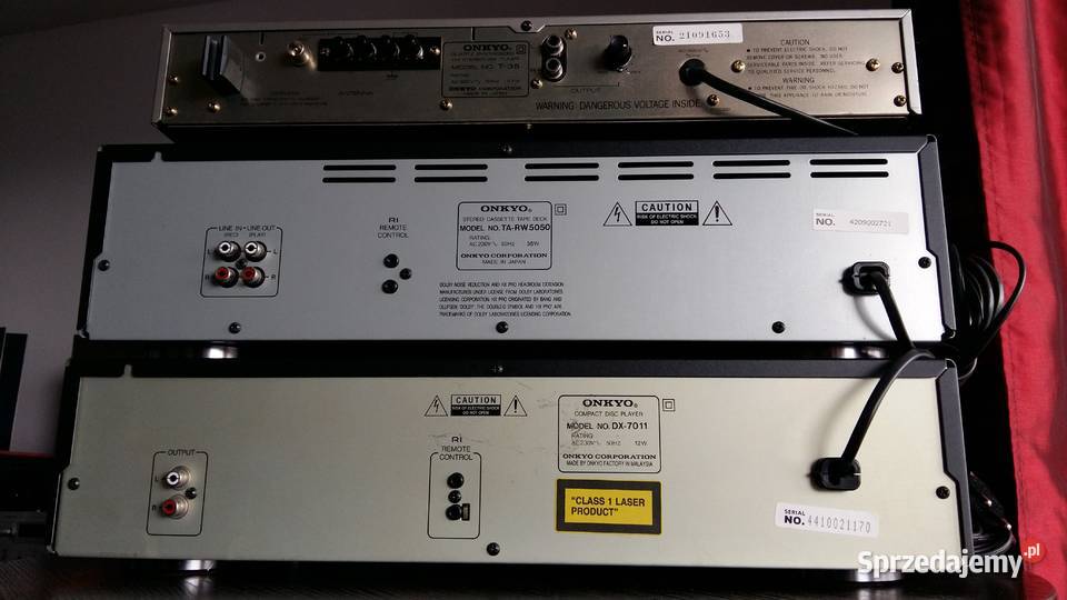 Zestaw Onkyo deck autorewers CD tuner mazowieckie Warszawa