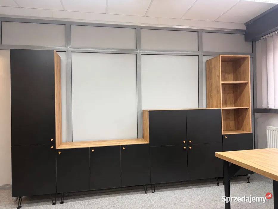 Zestaw nowoczesnych mebli dąb złoty czarny LOFT Dąbrowa Górnicza sprzedam