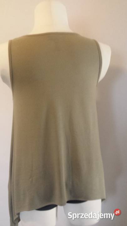 Bluzka tunika Rainbow khaki z koronką r 384042 Pszczyna