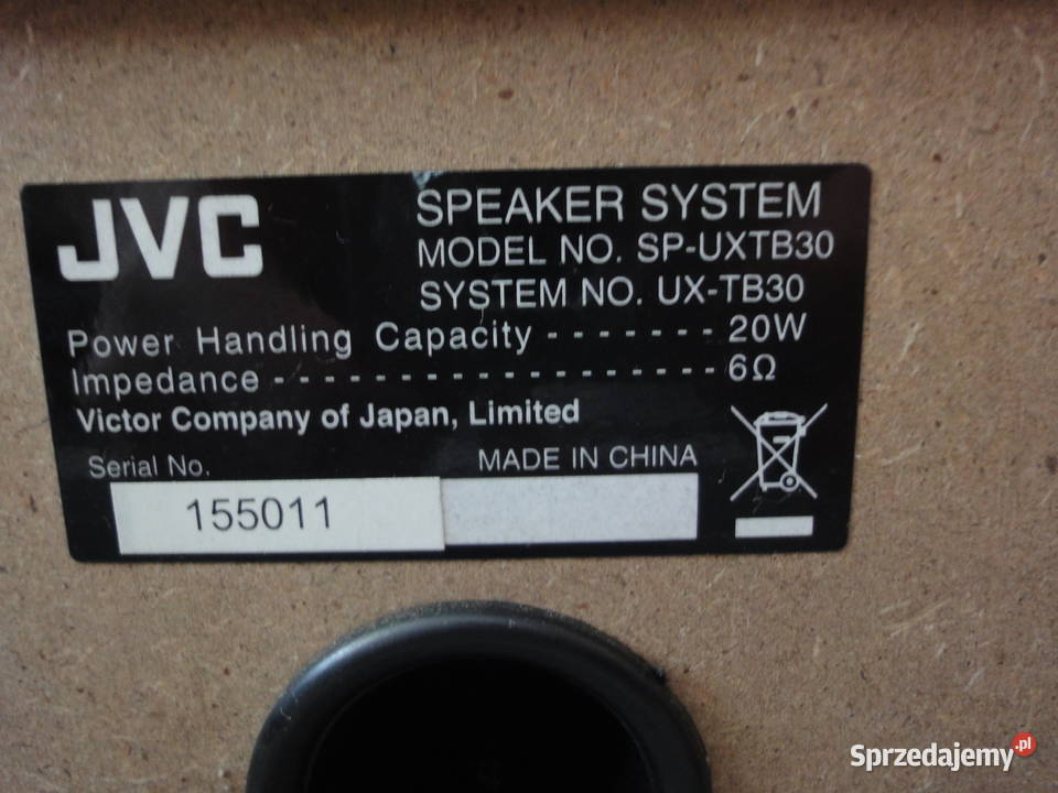 kolumny wieży jvc uxtb30 Kraków sprzedam