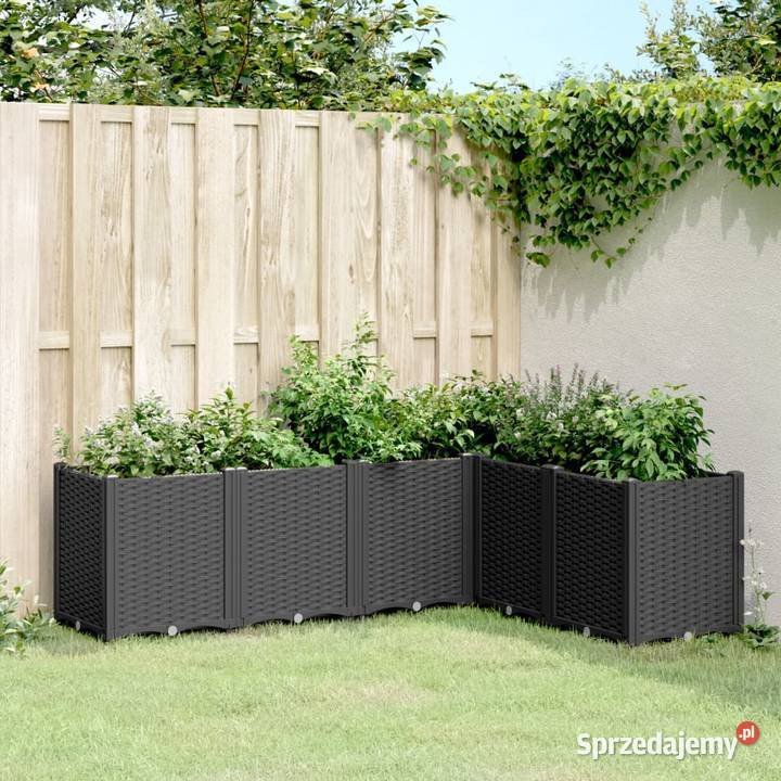 vidaXL Donica ogrodowa czarna 160x120x53 Warszawa sprzedam