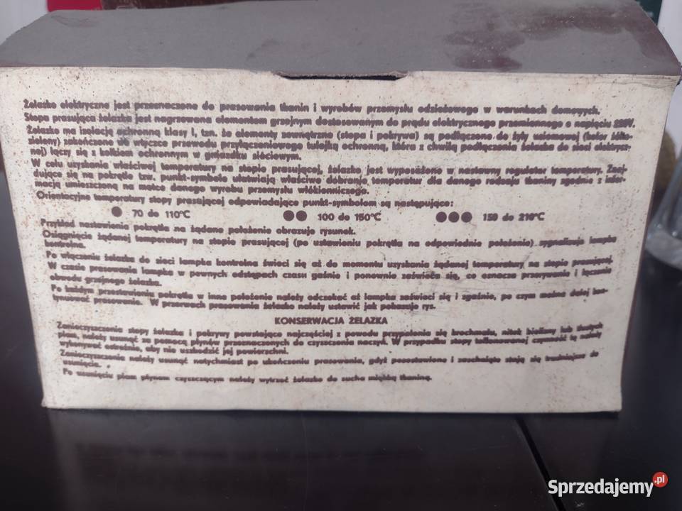 Sprzedam Żelazko Elektryczne z Termoregulatorem Swarzędz