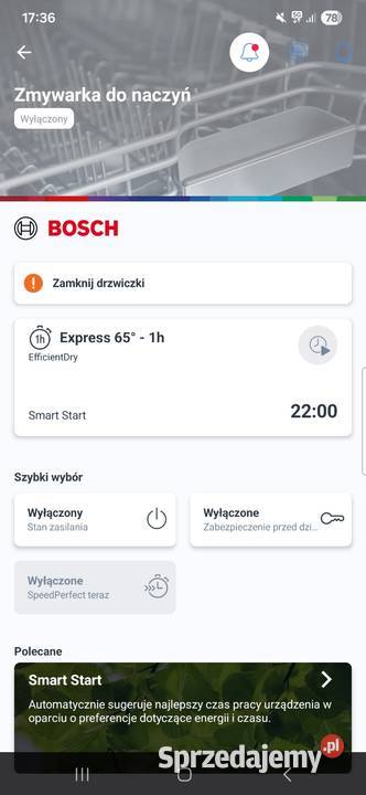 ZMYWARKA BOSCH SERIA 4 45 45cm Poznań