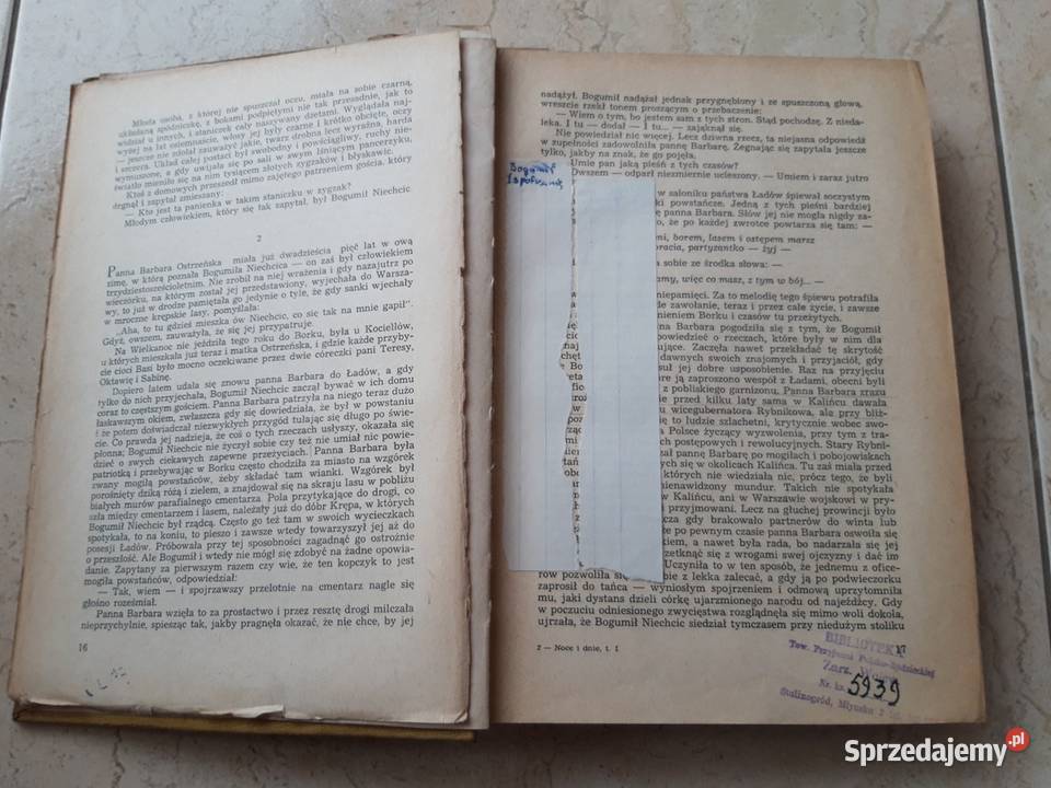 Noce i Dnie Maria Dąbrowska tom 1 CZYTELNIK 1953 Bielsko-Biała sprzedam