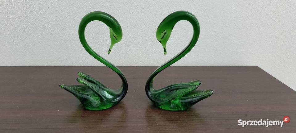 Piękne Szklane Łabędzie Jasło sprzedam