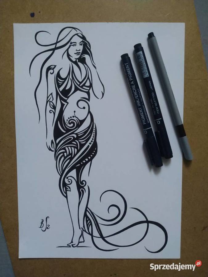 Rysunek w sukni cienk blok t A4 250 gm2 mazowieckie Warszawa