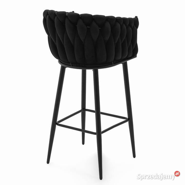 Czarny Hoker Tapicerowany Latina Wysyłka 24H Tarchały Małe