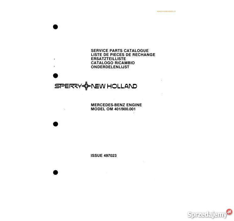 Mercedes OM 401 900001 silnik katalog części Pozostałe Kielce