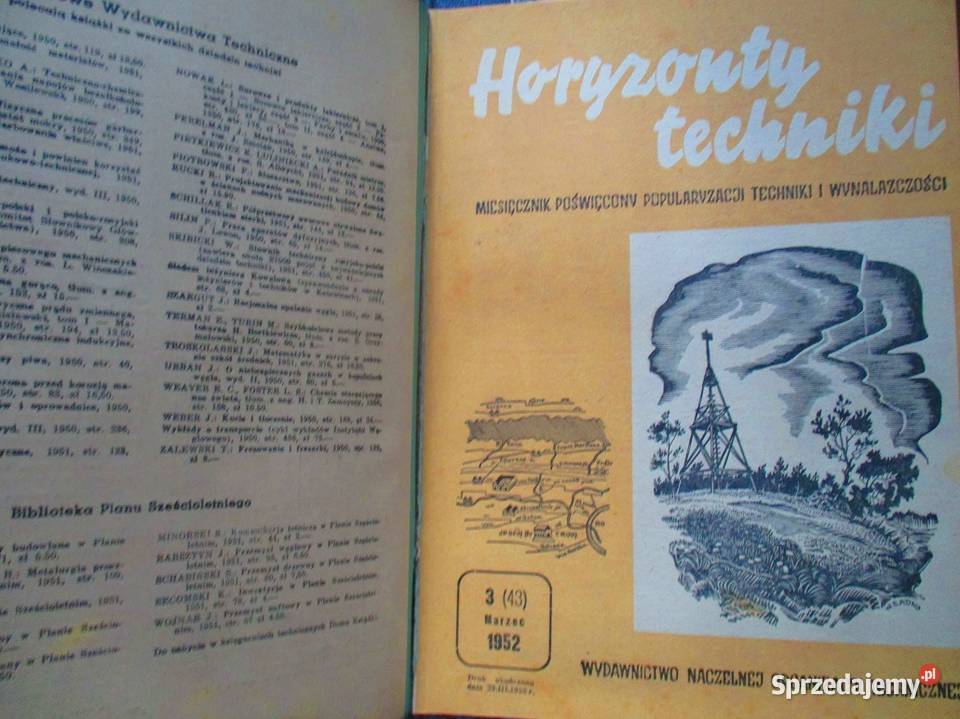 Horyzonty Techniki roczniki 19511955 komplet 5 łódzkie Łódź
