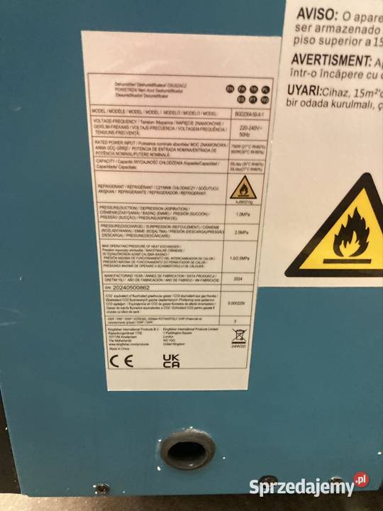 Osuszacz powietrza budowlany przemysłowy wynajem Oborniki Śląskie sprzedam