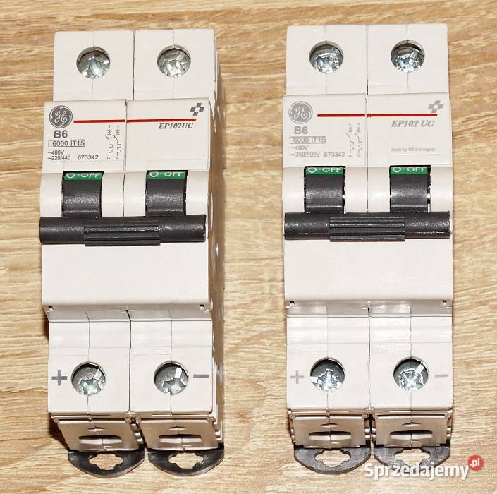 Wyłącznik nadprądowy ACDC samoczynny EP102UC B6 Gliwice