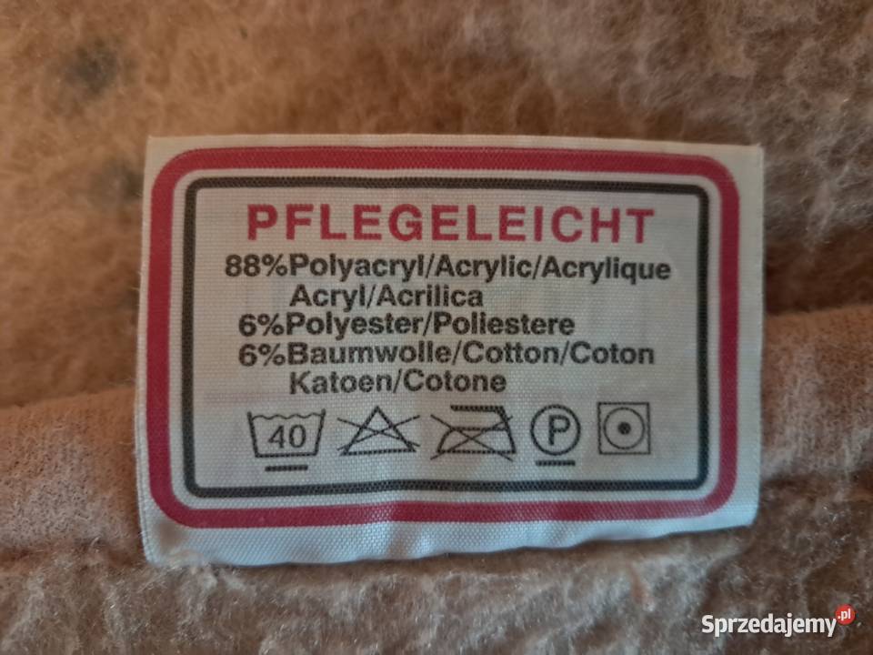 Koc beżowy we wzory Dolan do sprzedania Dom i Ogród małopolskie