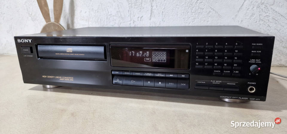 Sony odtwarzacz kompakt CD player CDP 411 CDP411 Odtwarzacze CD i MD Międzychód