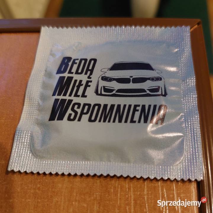 Prezerwatywy BMW Będą Miłe Wspomnienia nadruk Gliwice