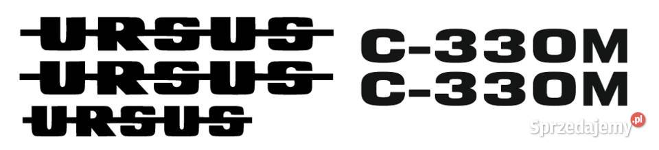 Napis naklejka Ursus C330M bez tła Kamionna