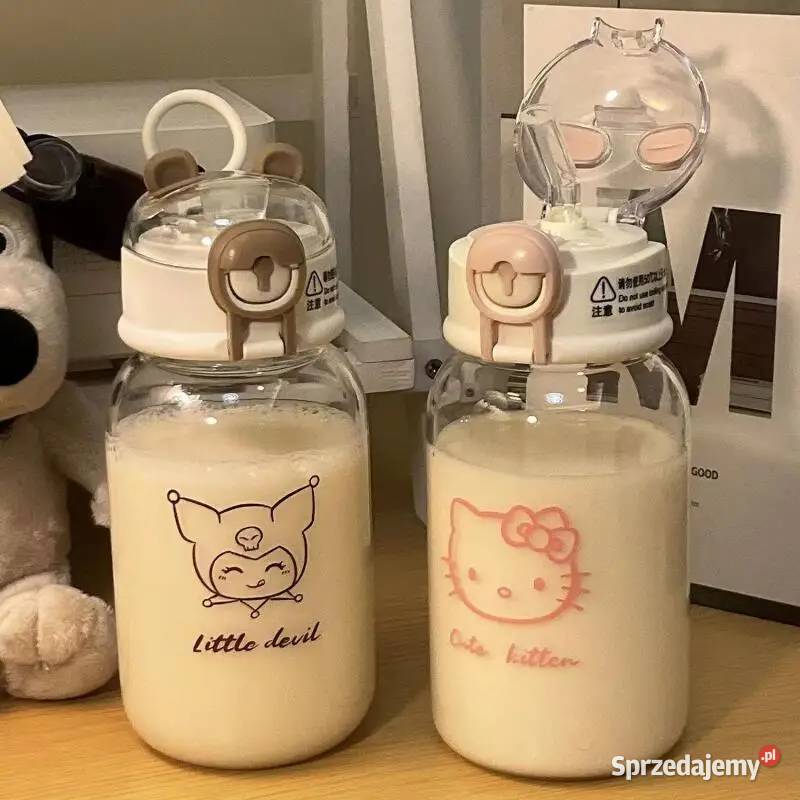 Butelka Bidon 600 ml Ze słomką HELLO KITTY Pozostałe Płock