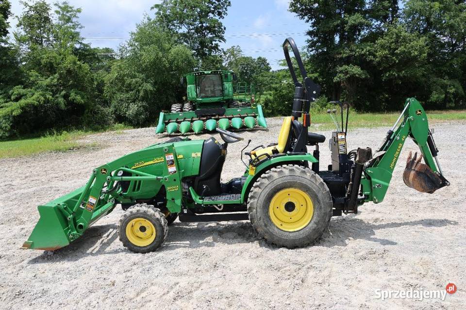 Traktor ogrodowy John deere 2520 tur koparka i