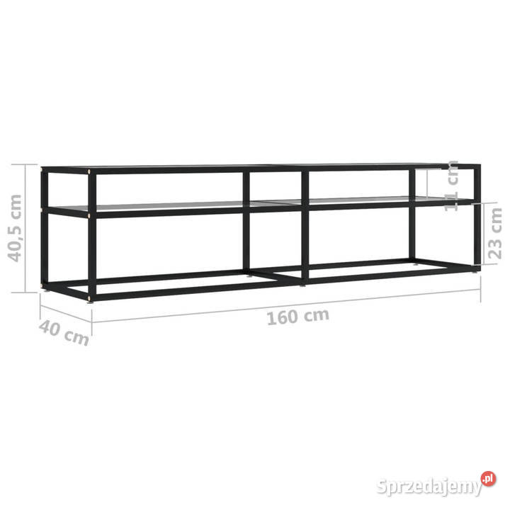 Szafka pod TV przezroczysta 160x40x405 hartowane Warszawa