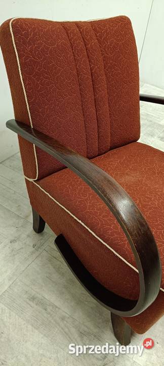 fotele Halabala lata 50te do salonu art deco łódzkie Radomsko