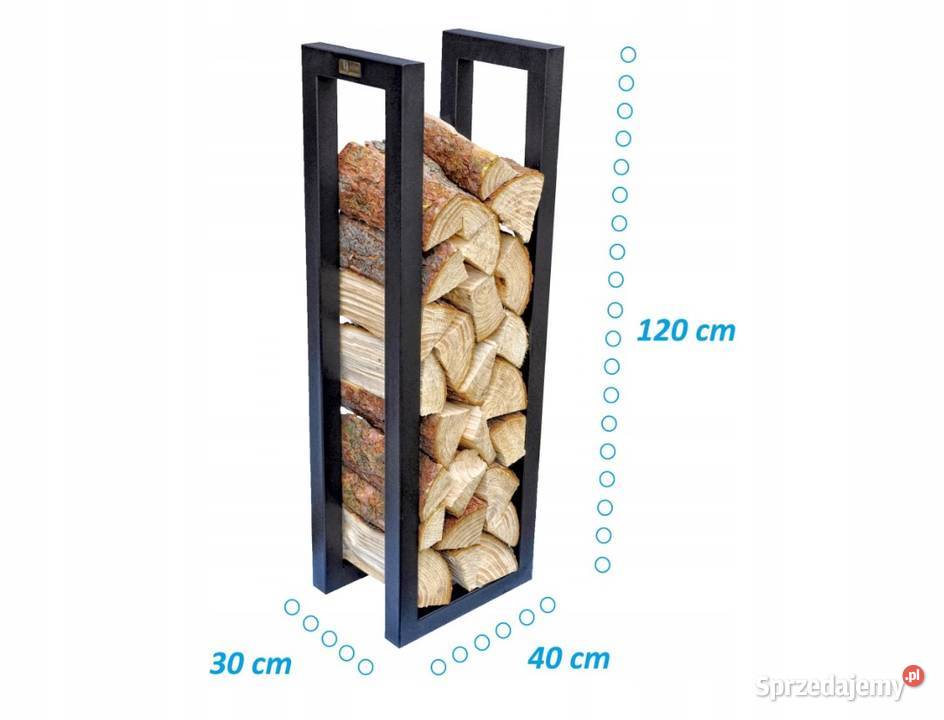 Stojak na drewno kominkowe loft kosz opałowe Jeżowe sprzedam