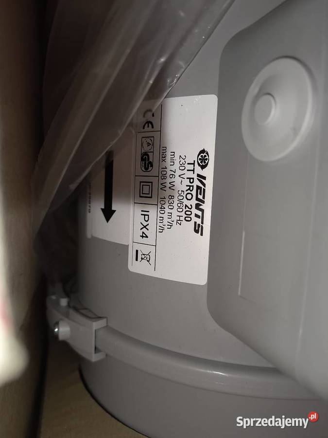 Wentylator kanałowy tt pro 200 nowy sprzedam