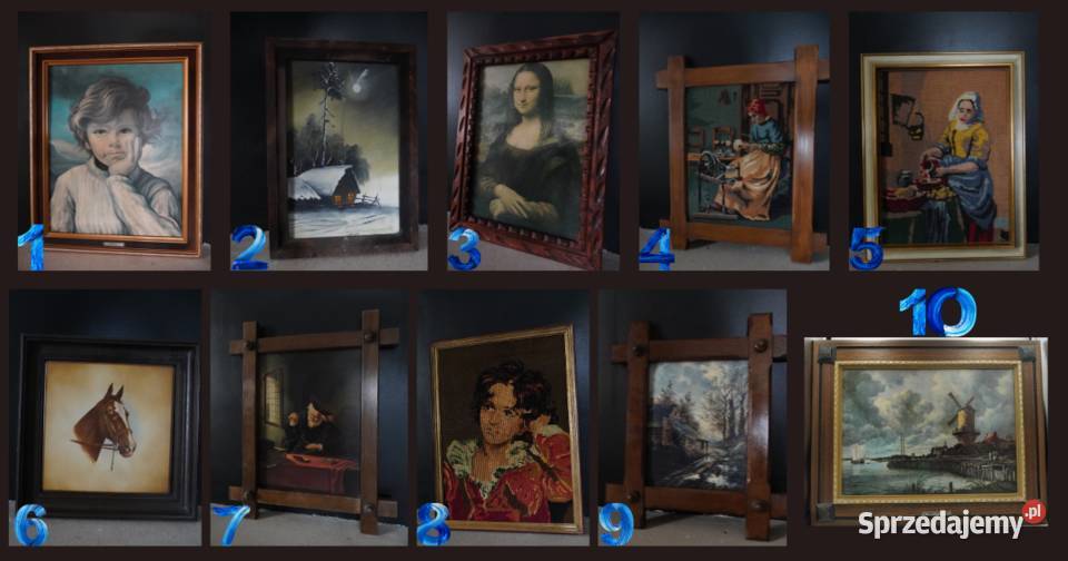 Obrazy vintage retro sztuka na sprzedaż