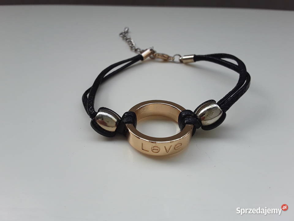 Bransoletka z obrączką napis love Biżuteria dla Pań Warszawa