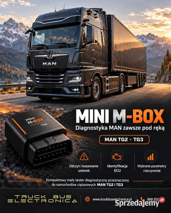 MAN TG 3 TGX TGS TGL TGM Diagnostyka Usterek OBD Kraków sprzedam