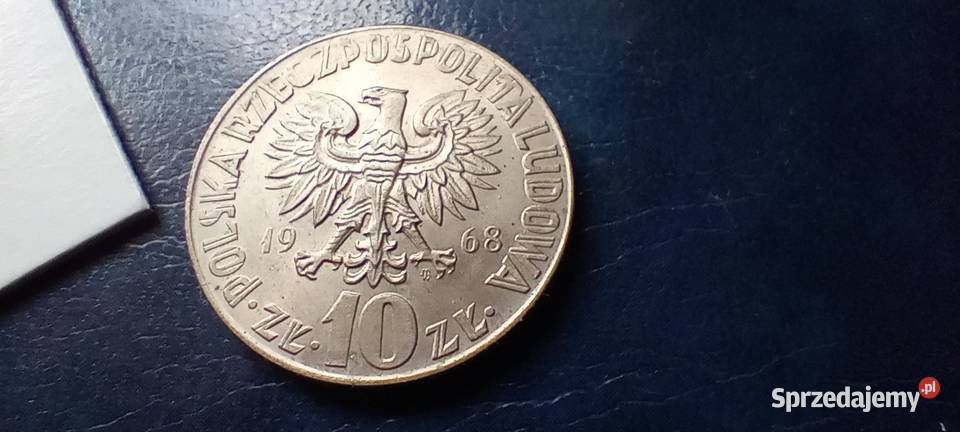 Stare monety 10 złotych 1968 Mikołaj Kopernik Lesko