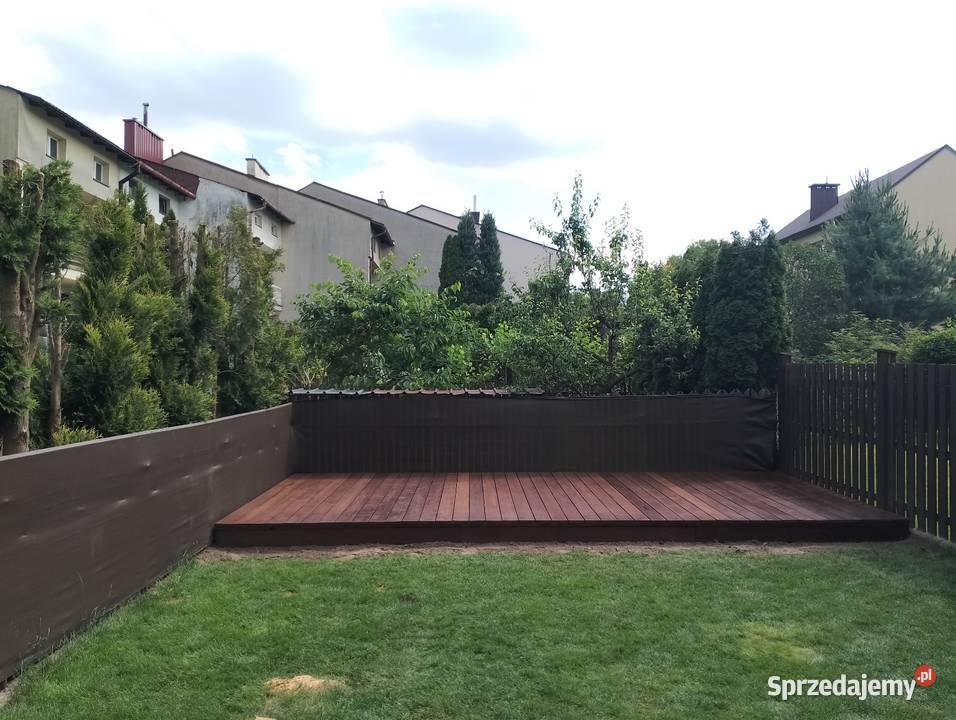 Taras drewniany zadaszenie tarasu altana pergola