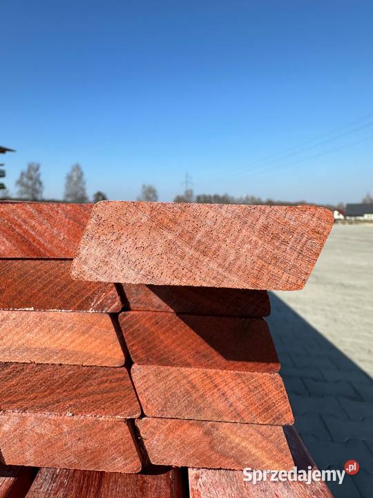 Deska elewacyjna drewniana padouk Fas KD 21x66mm dolnośląskie Prusice