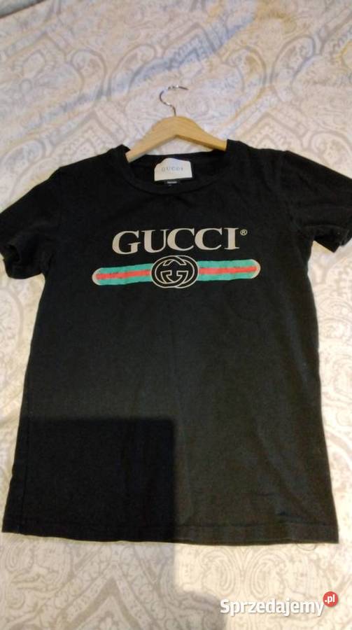 Koszulka Damska GUCCI S Czarna czarny Topy i koszulki