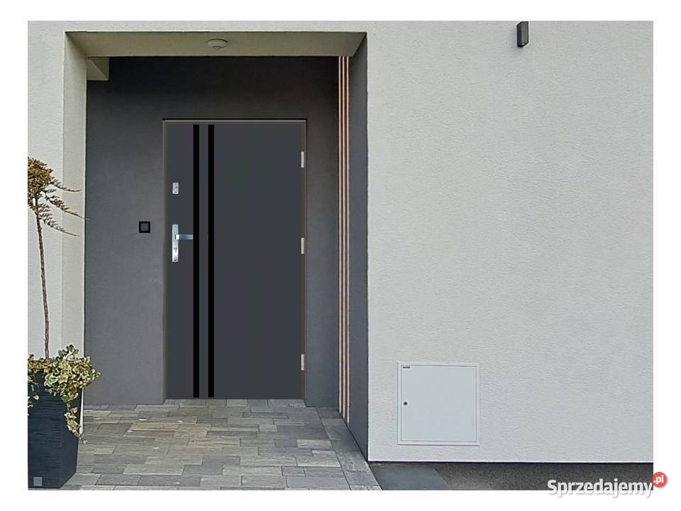 Drzwi wejściowe do domu Zewnętrzne GA12 BLACK Ciemniewo sprzedam