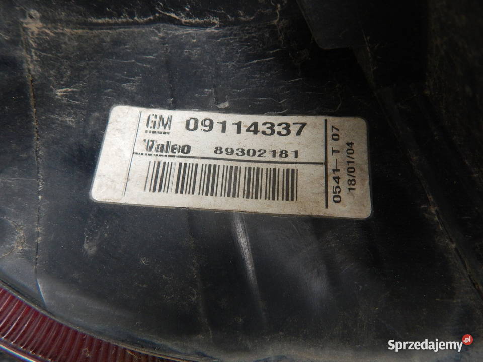 LAMPA PRAWA TYLNA PRAWY TYŁ OPEL CORSA C osobowe