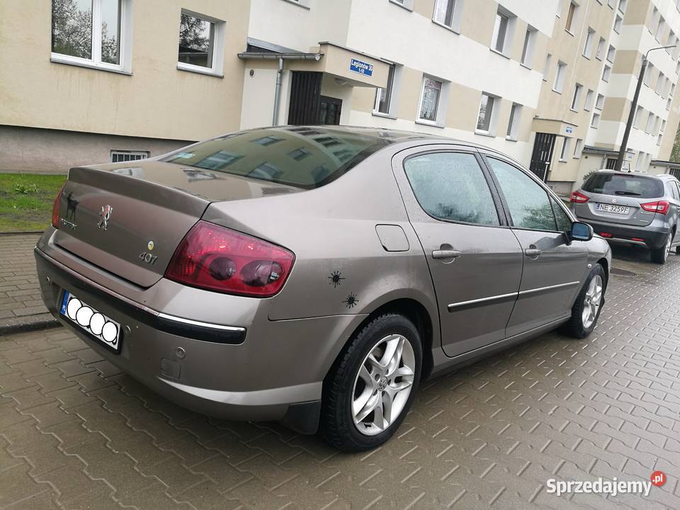 bogata wersja PEUGEOT 407 sedan poj 20 hdi skrz Elbląg