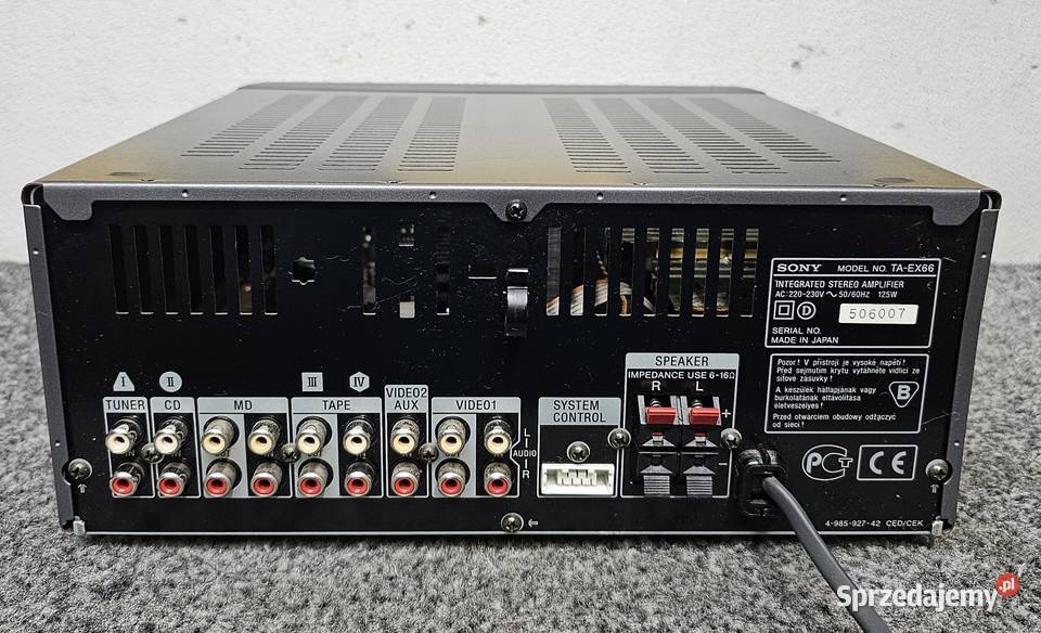 Wzmacniacz stereo Sony TAEX66 Wzmacniacze i pokrewne małopolskie