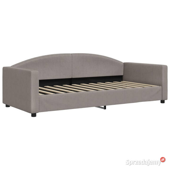 Sofa z materacem do spania kolor taupe tkanina 75cm Warszawa