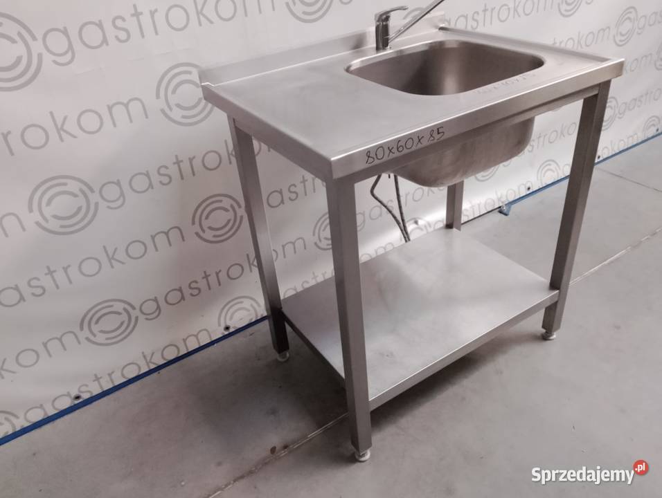 Stół ze zlewemP i półką 80x60x85 sprzedam