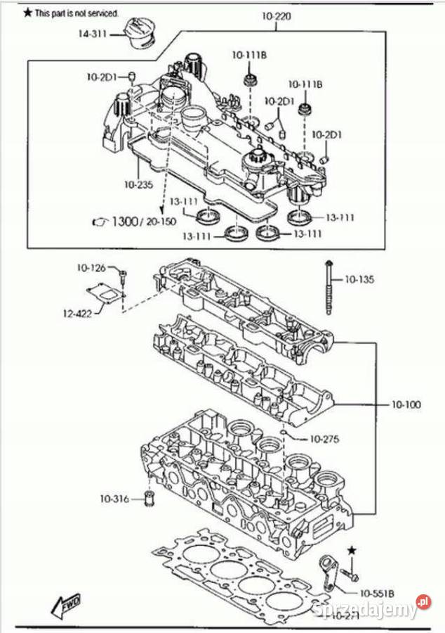 USZCZELKA GŁOWICY CYLINDRÓW MAZDA 2 FORD FIESTA osobowe