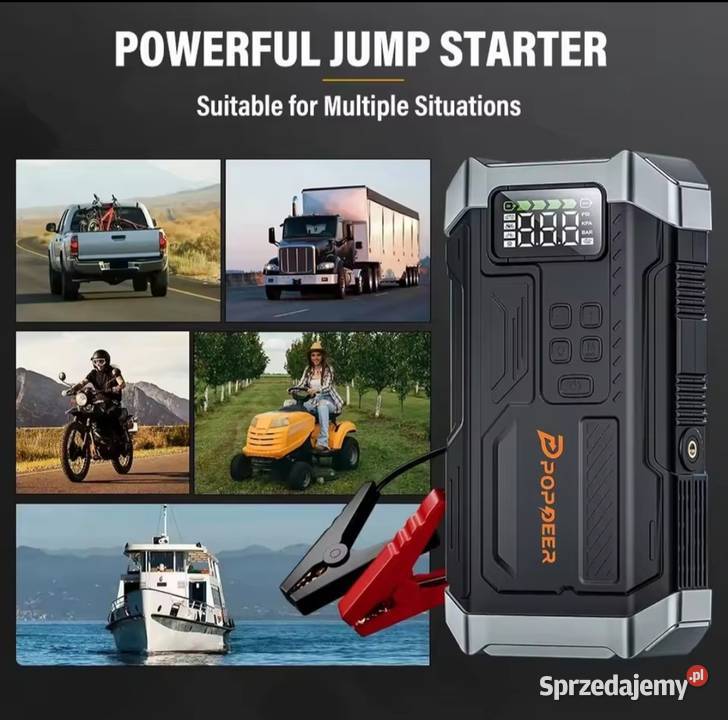 Urządzenie rozruchowe pompka power bank 4w1 Urządzenia rozruchowe (boostery) lubuskie Niegosławice