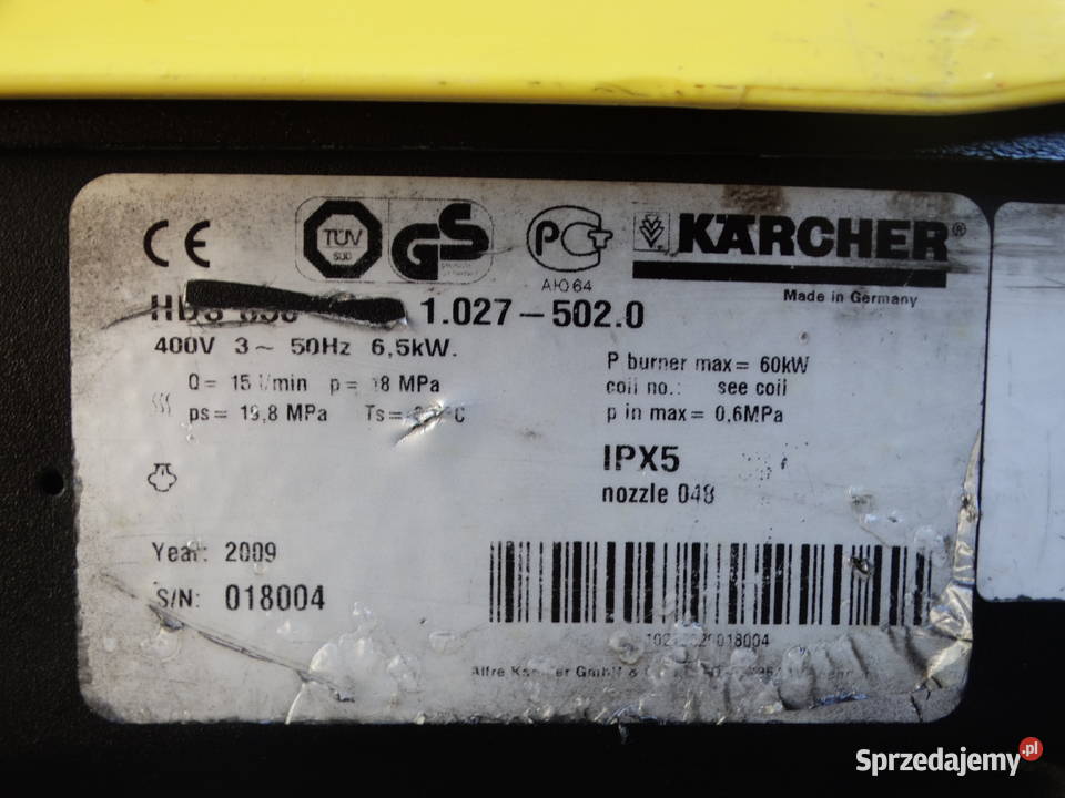 Myjka Ciśnieniowa Karcher HDS 895 S Myjki ciśnieniowe