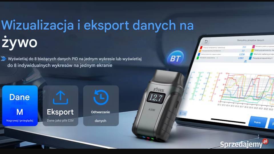Xtool A30M V2 interfejs diagnostyczny Bluetooth Piotrków Trybunalski