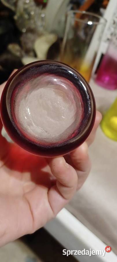 szklanki z lat 8090 tych szkło z efektem Poznań