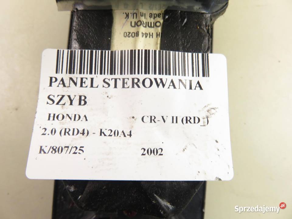 PANEL SZYB HONDA CRV II RD osobowe sprzedam