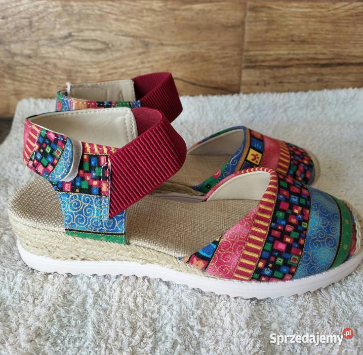 Piękne kolorowe espadryle rozmiar 3637 dolnośląskie Wrocław sprzedam