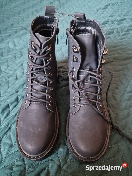 NOWE Botki damskie czarne klasyczne CLEVE Wrocław