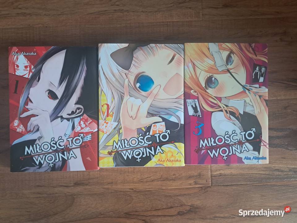 zestaw 3 książeczek manga miłość to wojna stan Sandomierz