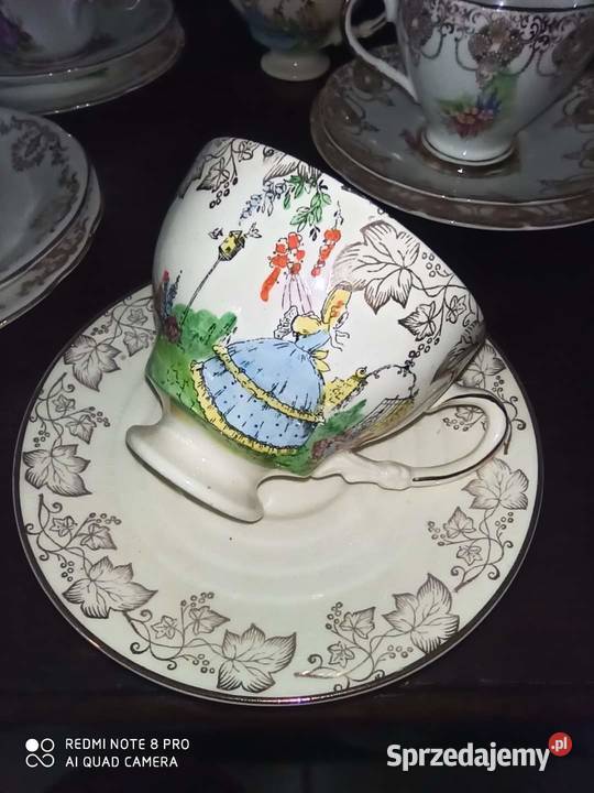 Filiżanka z Damą w ogrodzie Syg Empire England Gdańsk