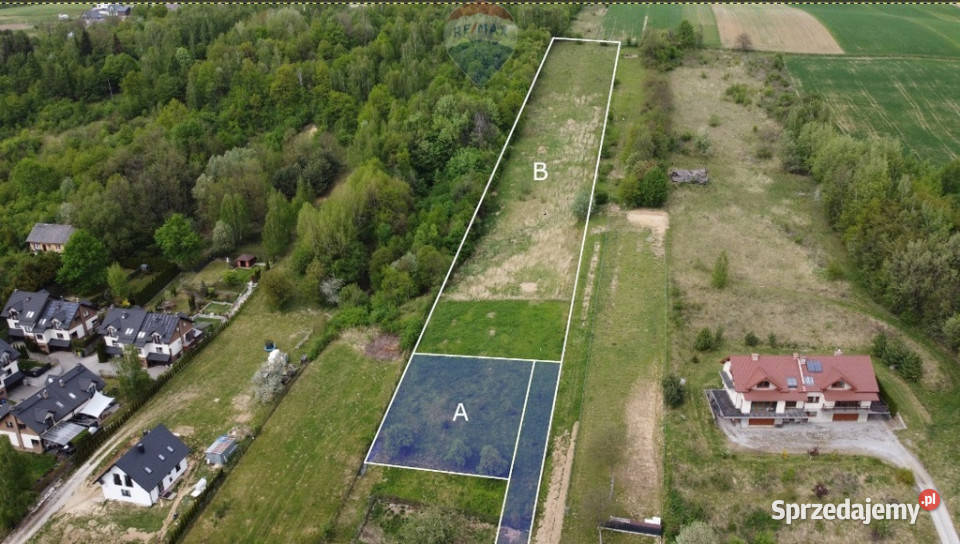 DZIAŁKA BUDOWLANA NA SPRZEDAŻ WIELKA WIEŚ małopolskie Wielka Wieś
