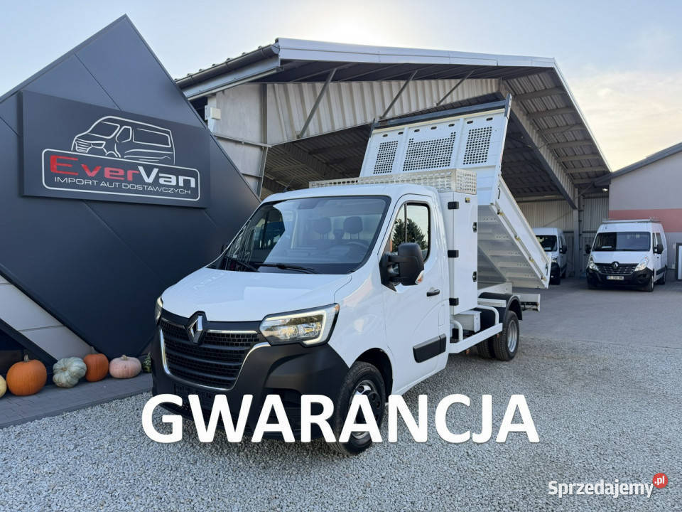 Renault Master wywrotka 3 osobowa lift pełna manualna